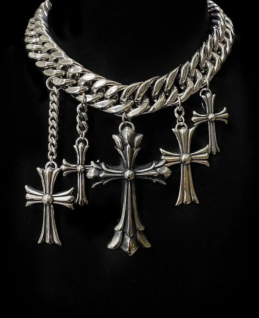 Faith Flex Stainless 5 Cross - (Ships Next day)