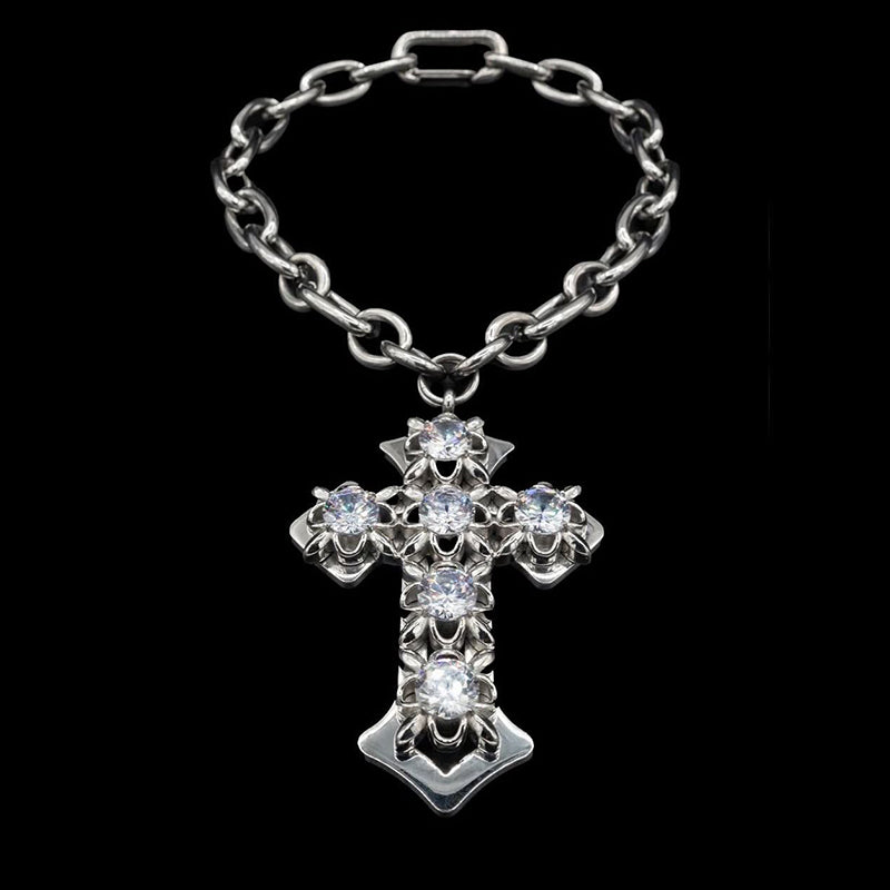 Crystal Cross Choker