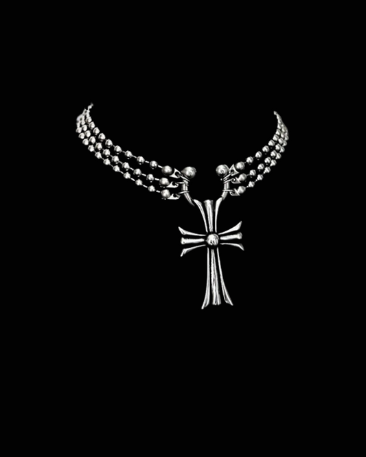 Holy Aura Chunky Beaded Cross- (Ships next day)